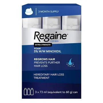 Regaine for Men Extra Strength 5% foam (73ml X 3) - Minoxidil