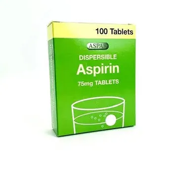 DISPERSIBLE ASPIRIN 75MG X100 ASPAR PACK