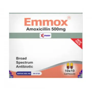 Emmox Amoxicillin 500mg Capsule
