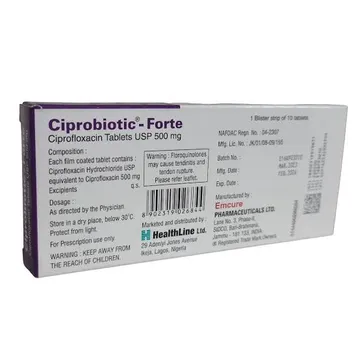 CIPROBIOTIC FORTE 500mg x 10