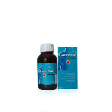 Gaviscon Double Action Liquid (Sodium alginate; Sodium bicarbonate; Calcium carbonate)