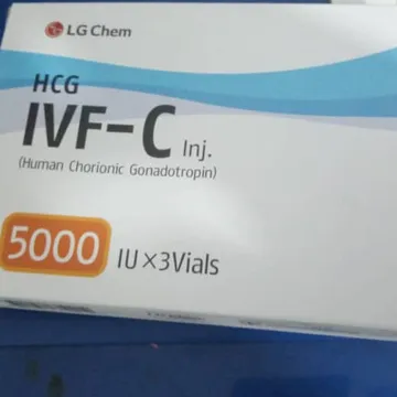 HCG IVF-C INJ 5000IU X 3 VIALS