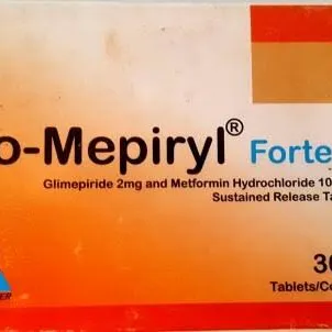 Co-Mepiryl Forte Tablet - (Metformin Hydrochloride; Glimepiride 1000 mg; 2 mg)