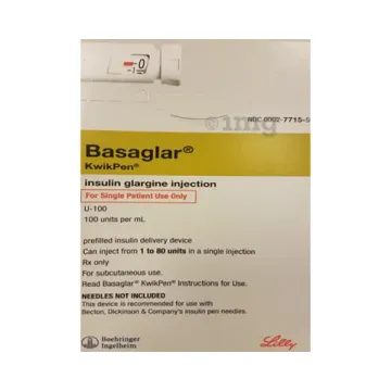 ABASAGLAR 1OO unit/ml x 5 kwik pen of 3ml lilly