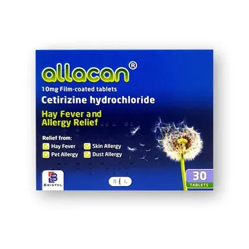 ALLACAN 10mg CETIRIZINE X 30
