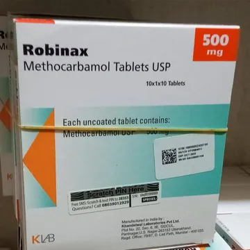 Robinax methocarbamal 500mg box of 10packs