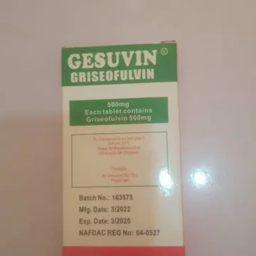 Griseofulvin 500mg by 20 tablets