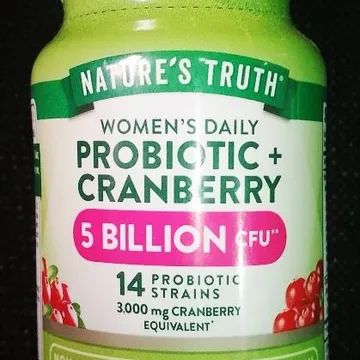 NATURE'S TRUTH PROBIOTIC+ CRANBERRY