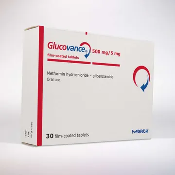 Glucovance 500 mg/5 mg Tablet (Metformin Hydrochloride; Glibenclamide)