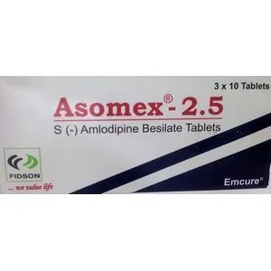 Asomex-LT Tablet 2.5mg (Amlodipine (Amlodipine Besilate); Losartan Potassium)