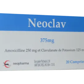 Neoclav 375mg by 20 Tablets | Amoxicillin