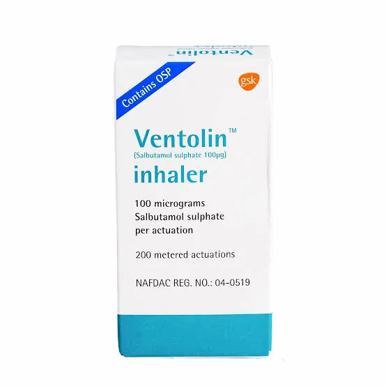 Ventolin 100 mcg Inhaler (Salbutamol (Salbutamol Sulfate)
