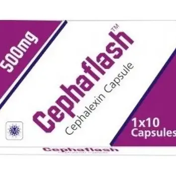 Cephaflash 500mg by 10 Capsules| Cephalexin