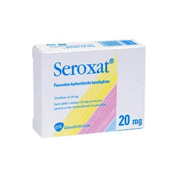 Seroxat Tablet - Paroxetine (Paroxetine Hydrochloride) 20 mg