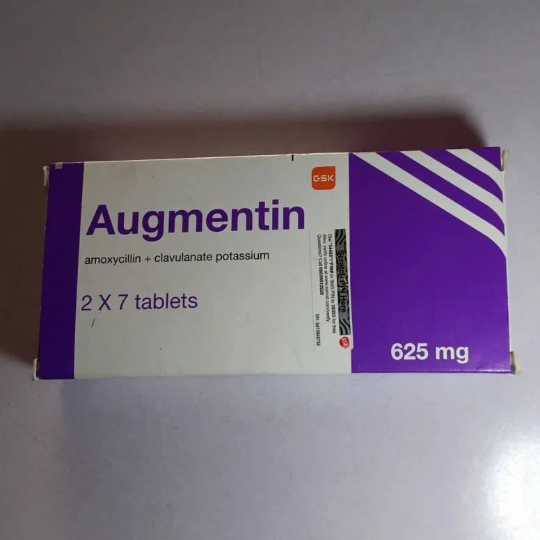 Augmentin 625mg (Amoxicillin (Amoxicillin Trihydrate); Clavulanic Acid (Potassium Clavulanate)