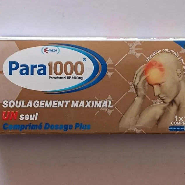 PARA 1000MG X10(EMZOR)