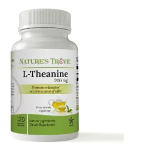 Nature's Trove L-Theanine 200mg - 120 Vegetarian Capsules