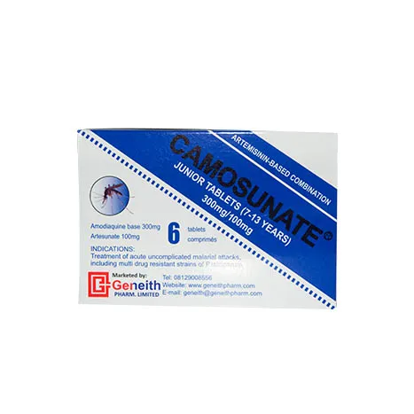 Camosunate Junior tablets 300mg/100mg