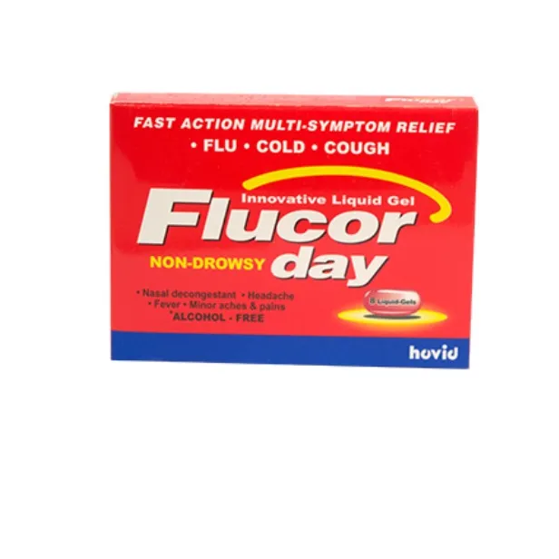Flucor Day by 8 liquid gels