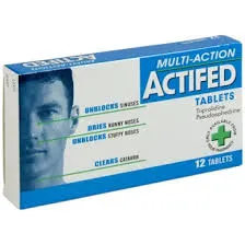 ACTIFED MULTI ACTION TABS X12