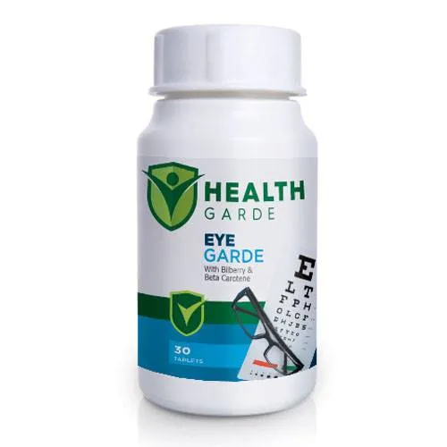 Eye garde supplement with billberry and beta carotene
