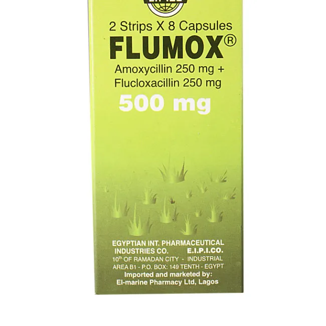 Flumox 500mg by 16 Capsules | Amoxycillin & Flucloxacillin