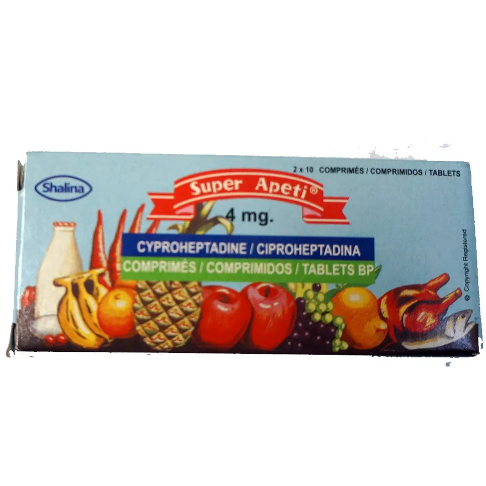 Super Apeti 4mg by 20 Tablets |Cyproheptadine
