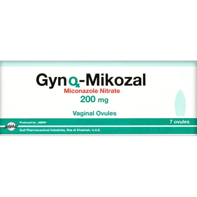 Gyno Mikozal 200mg by 7 Ovules | Miconazole Nitrate