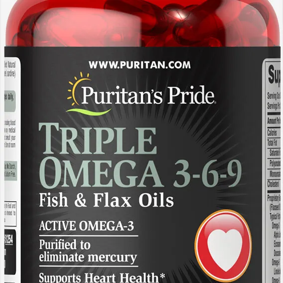 Triple Omega 3-6-9 Fish & Flax oils by 120 softgels