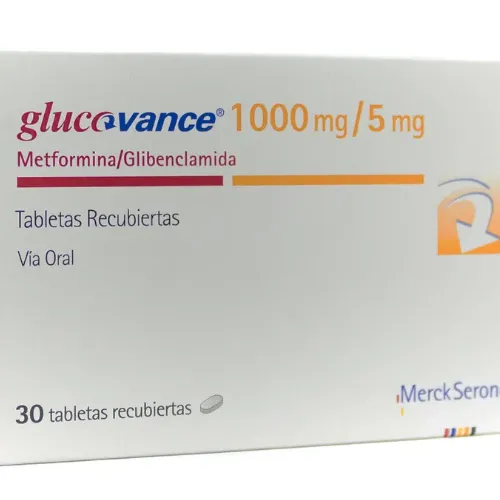 Glucovance 1000 mg/5 mg Tablet (Metformin Hydrochloride; Glibenclamide)