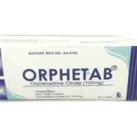 Orphetab Tablet 100 mg (Orphenadrine Citrate) 20 Tablets